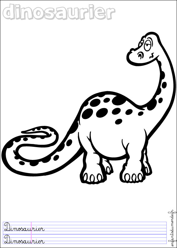 coloriage dinosaure 2